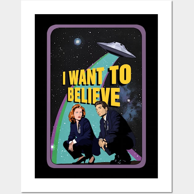 I want to believe Wall Art by ChromaticD